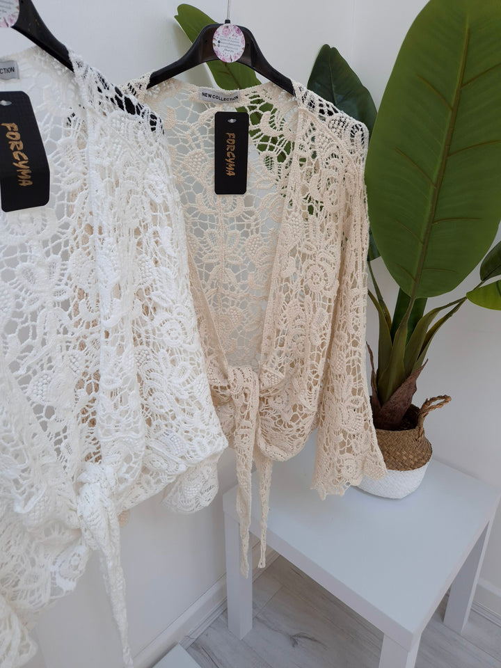 Tuscan Crochet Shrug/Cardigan - (choose your Colour) - (Curvy)