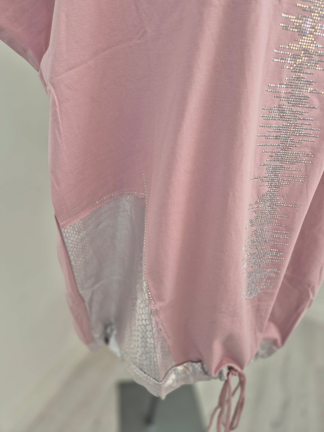 Crystal Tie Fronted Top - (choose your Colour) - Curvy)