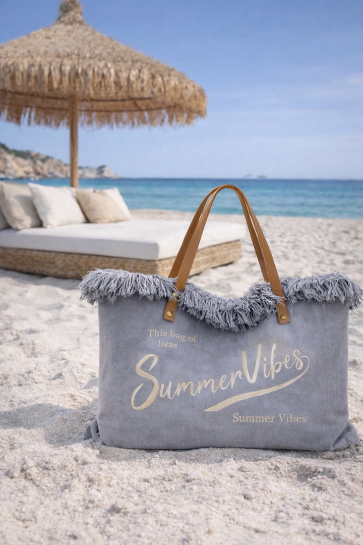 Summer Vibes Beach Bag - (choose your Colour)