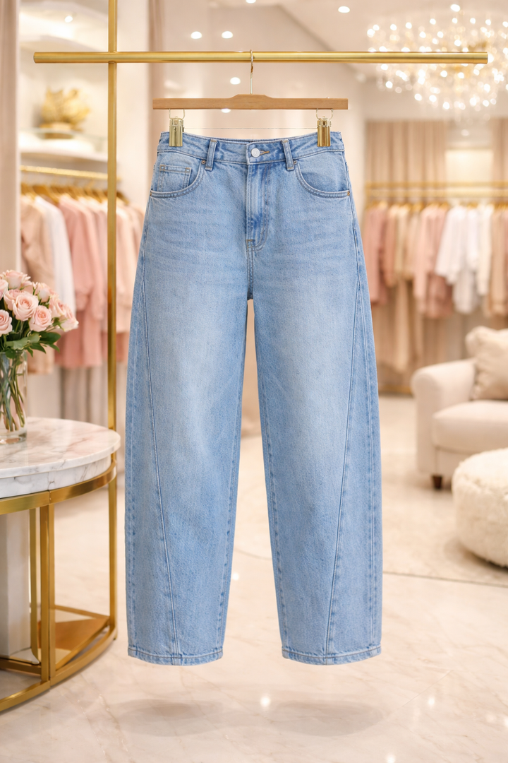 Zara Barrel Leg High Waisted Jeans (G Smack) - (choose your Size)