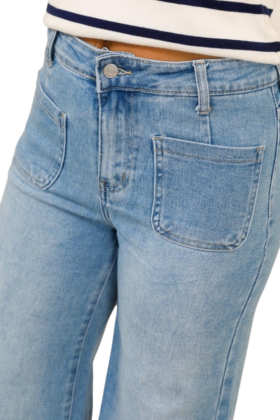 Sadie Wide Leg Jeans (G Smack) - Stonewashed (choose your Size)