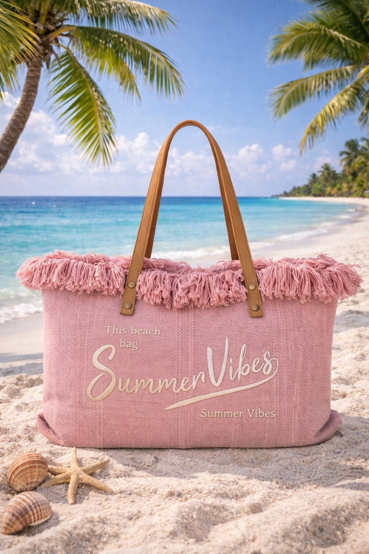 Summer Vibes Beach Bag - (choose your Colour)