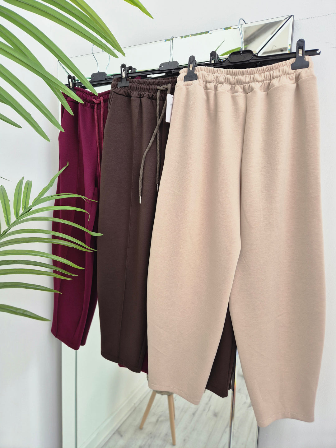 Amelia Barrel Leg Seamed Pants - (choose your Colour)