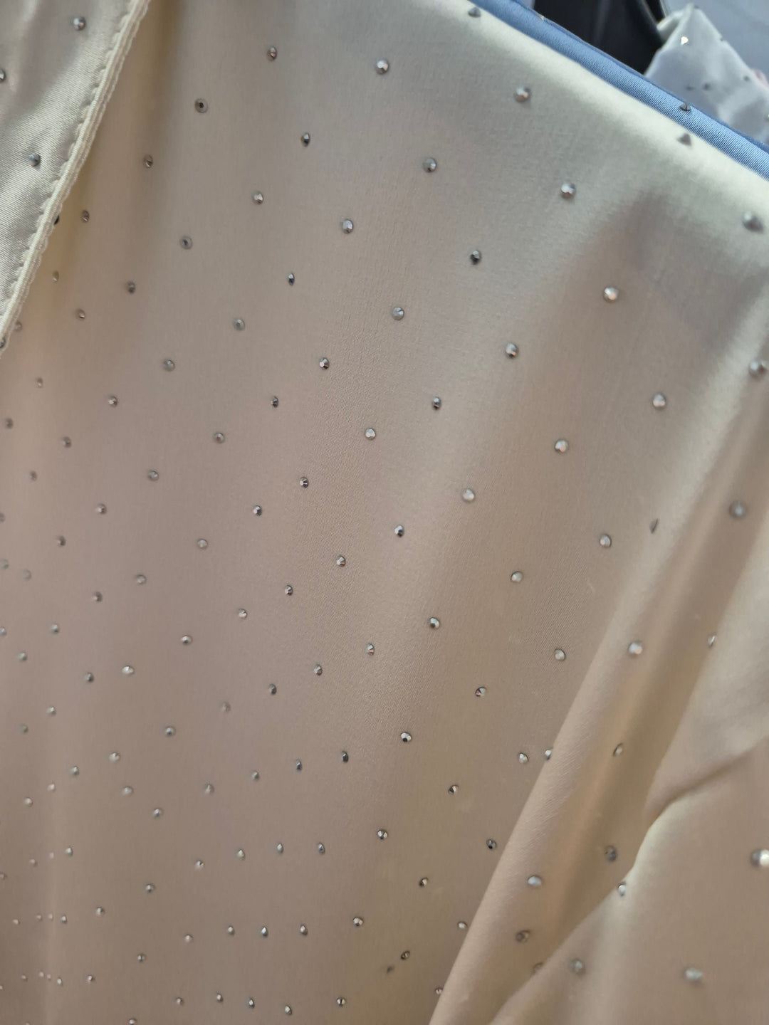 Candice Diamante Sparkly Blouse - Cream (One Size/Curvy, fitting from Size 14/16 up to Size 18)