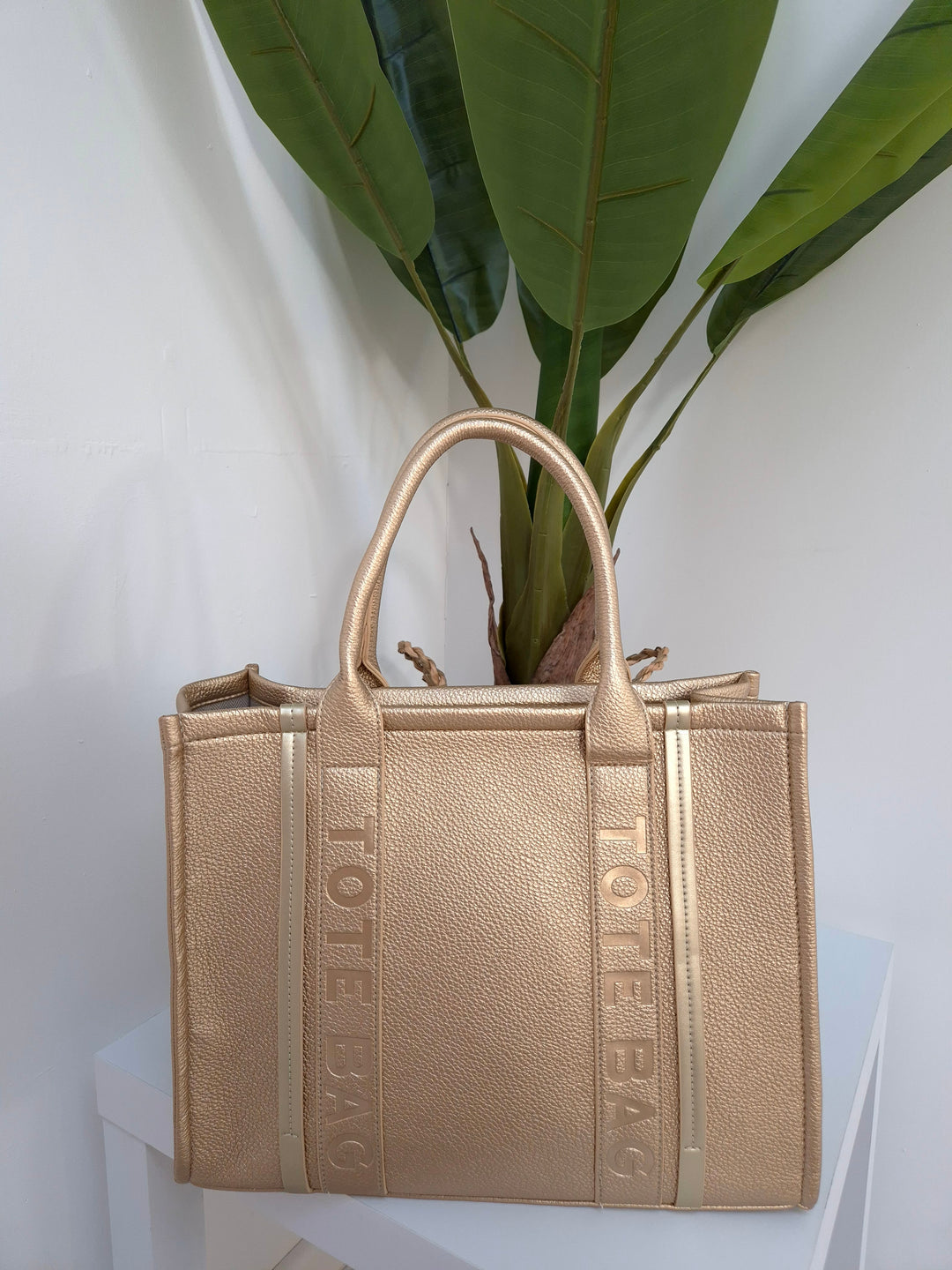 The Tote Bag - Large Size - Metallic Gold