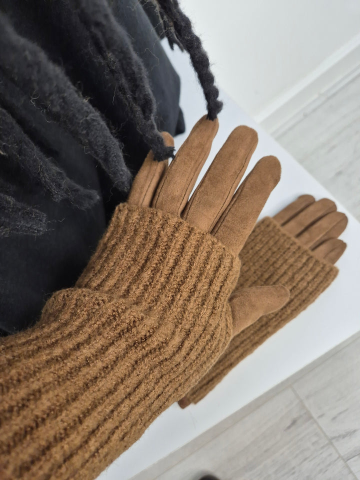 4 in 1 Gloves - Camel