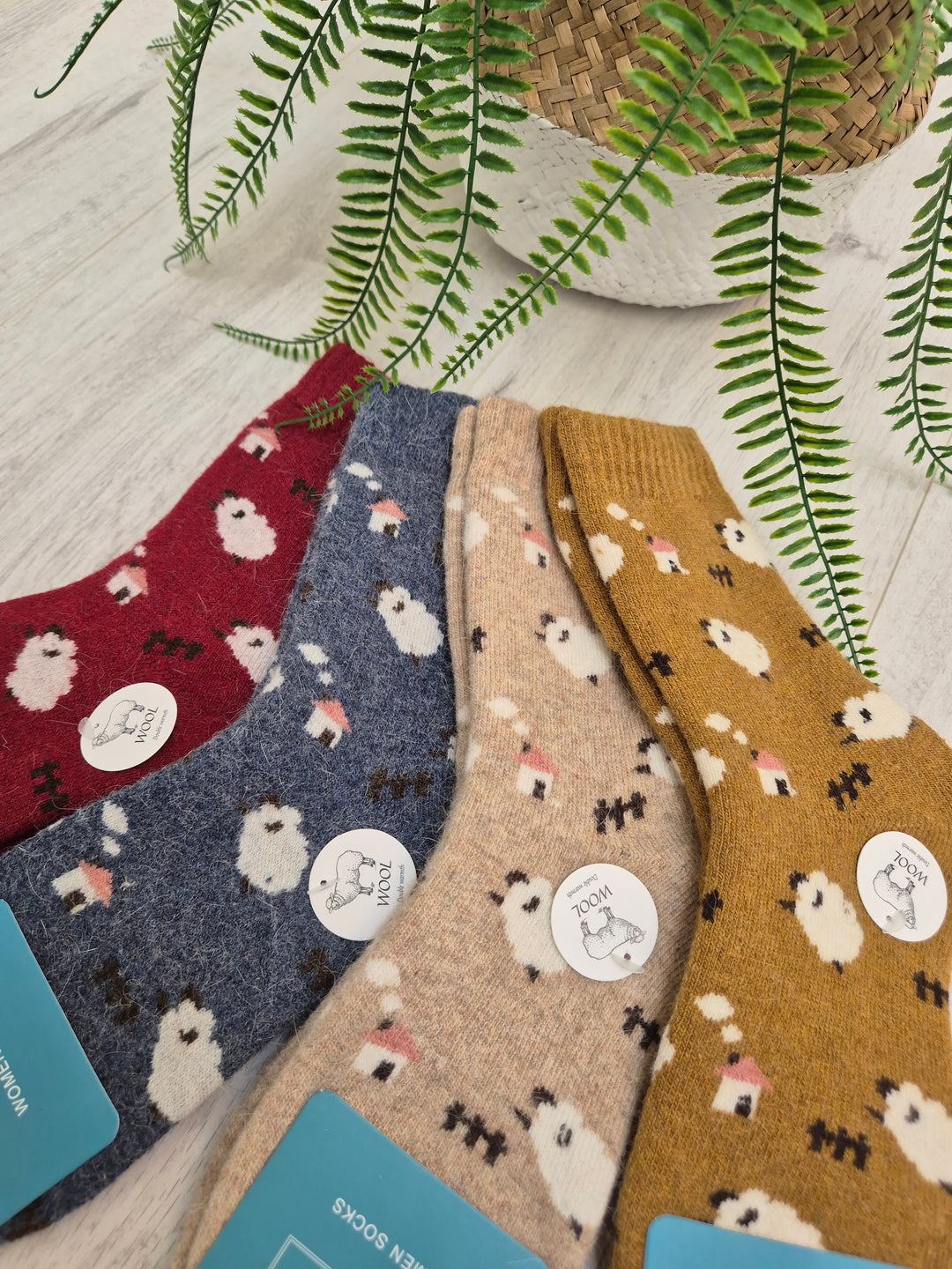 Cosy Soft Socks - Sheep (choose your Colour)