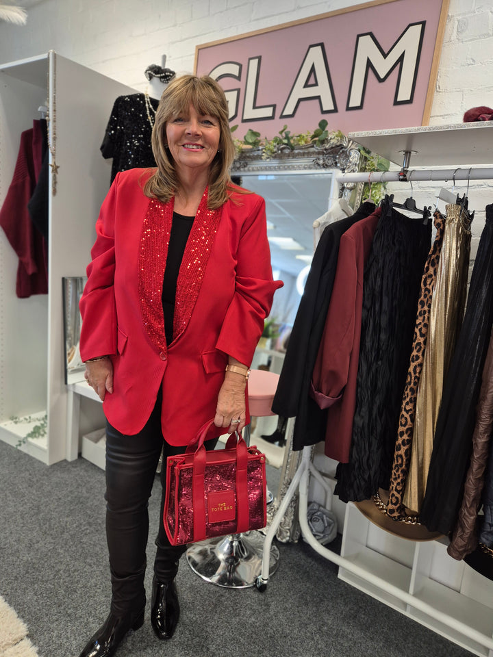 Ritz Sequin Blazer (Curvy) - (choose your Colour)