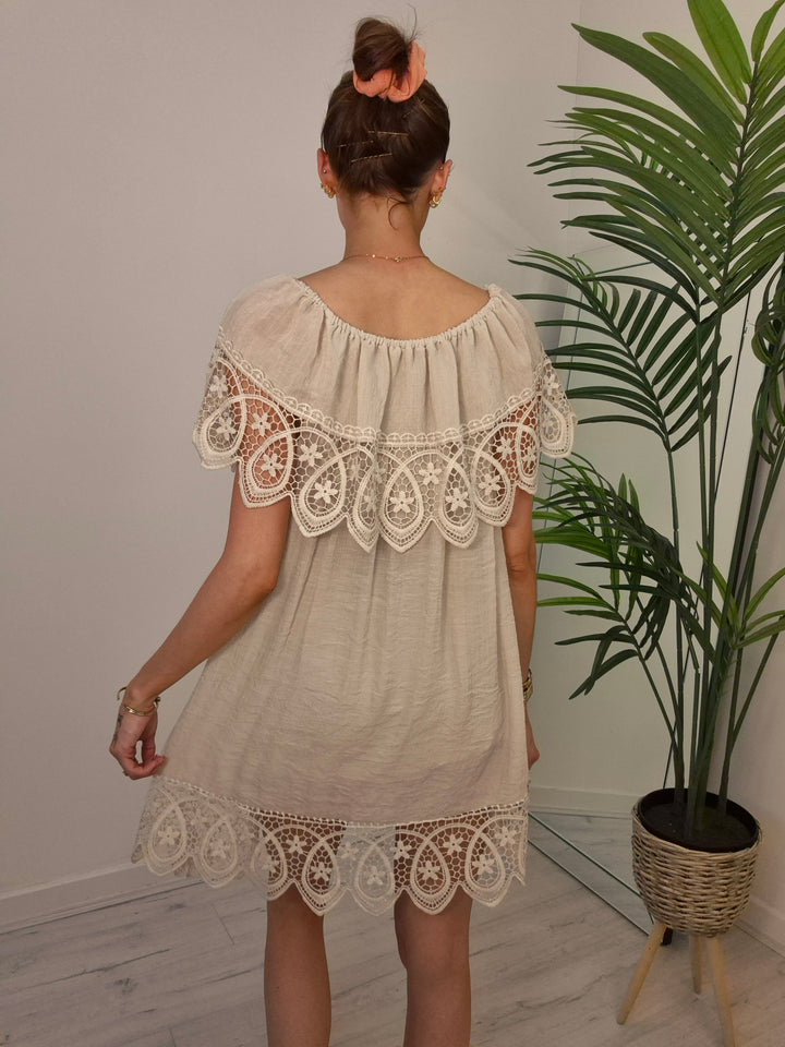 Florence Bardot Beach Dress (choose your Colour)