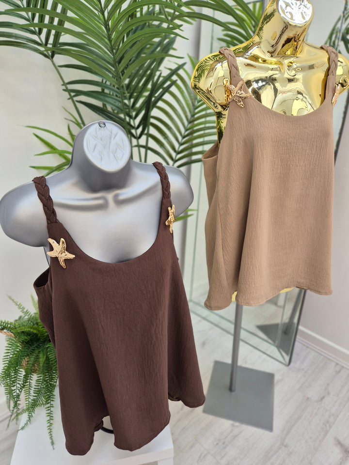 Starfish Plaited Top (choose your Colour)