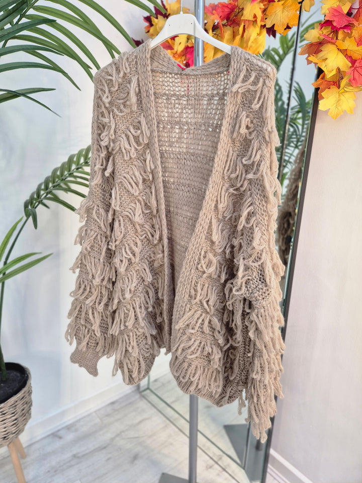 Shaggy Cardigan (Oversized) Long Length - (choose your Colour)