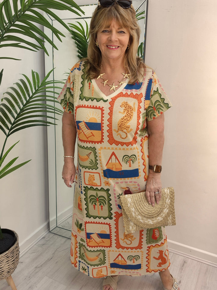Carla Shimmer Dress