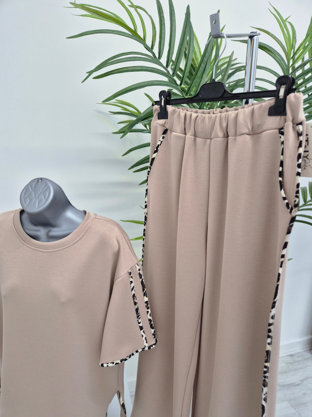 Lena Leopard 2 Piece Co-ord Set - (choose your Colour)  (One Size)