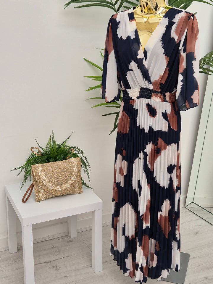 Maisy Moo Pleated Wrap Dress - (choose your Colour) - (One Size fits up to Size 16)