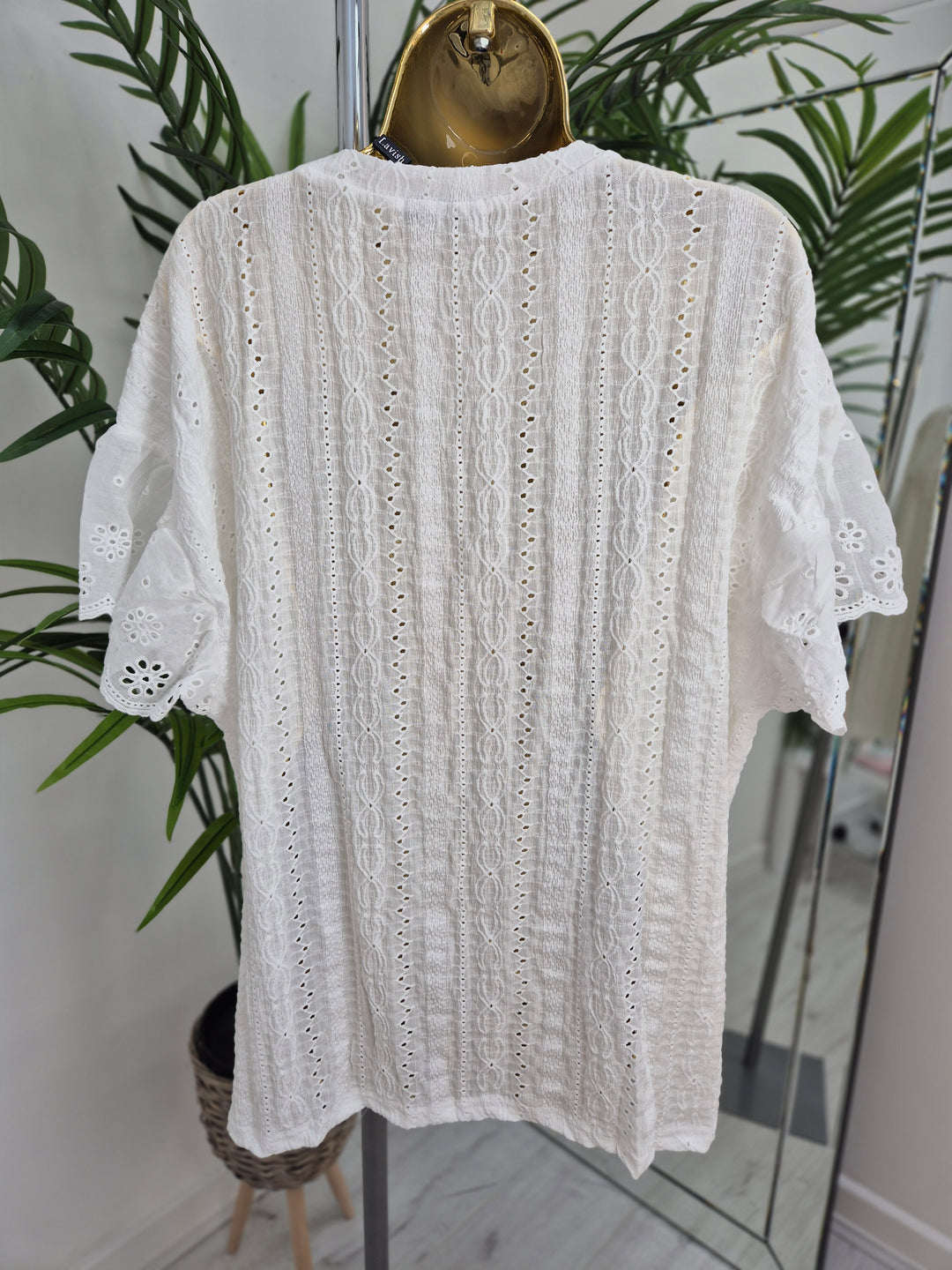Florence Lace Top - (choose your Colour) - (Oversized)