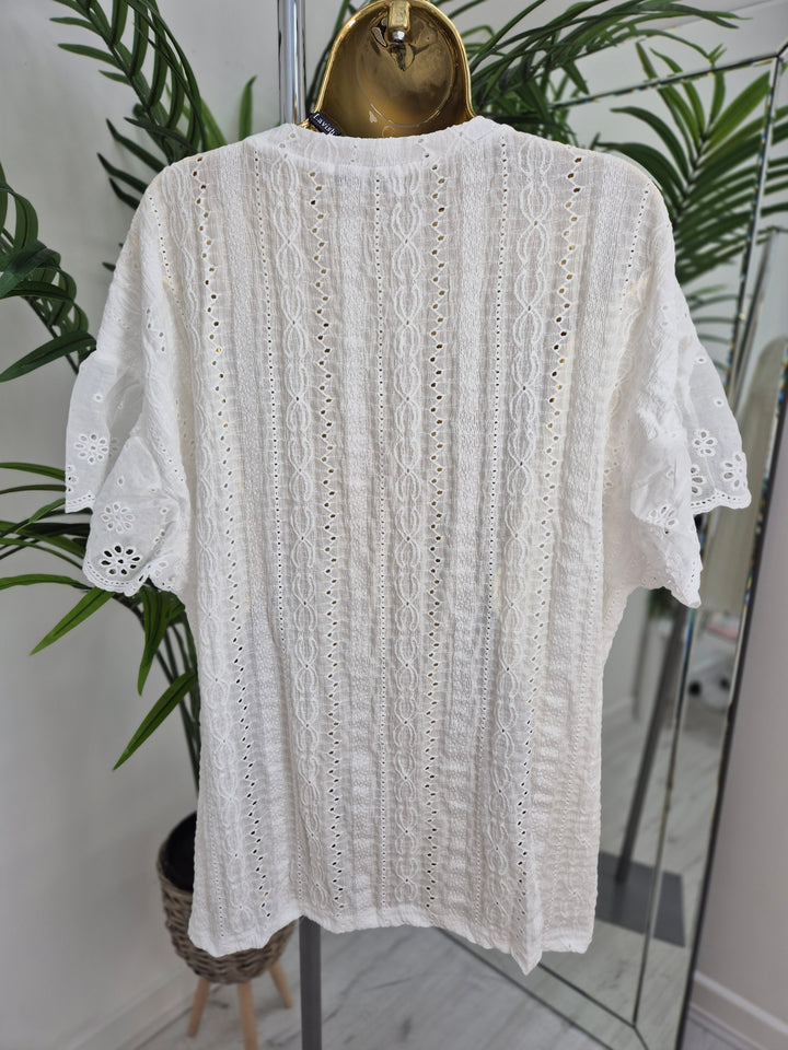 Florence Lace Top - (choose your Colour) - (Oversized)