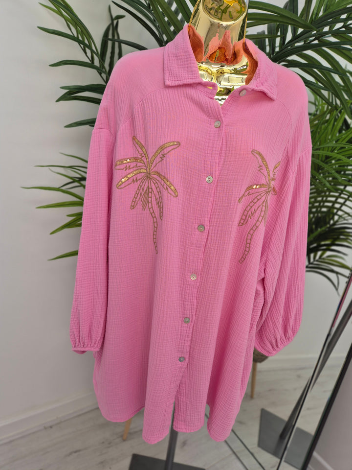 Palm Shirt Oversized (choose your Colour)
