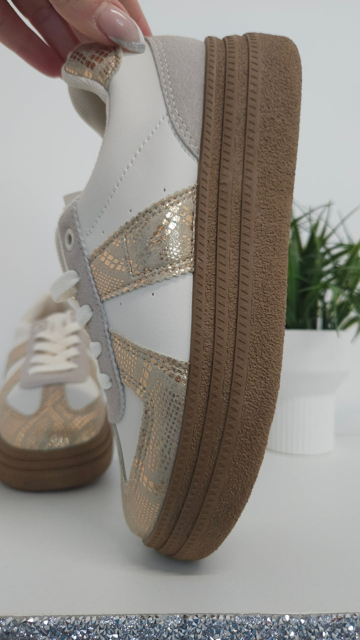 Linzi Gold Trainers (choose your Size)