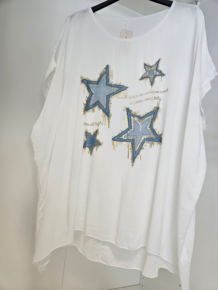 Gemma Oversized Top (choose your Design) - (Curvy)