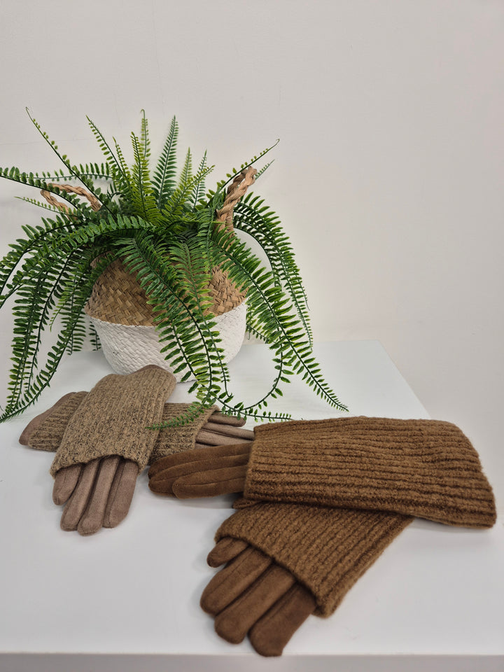 4 in 1 Gloves - Camel