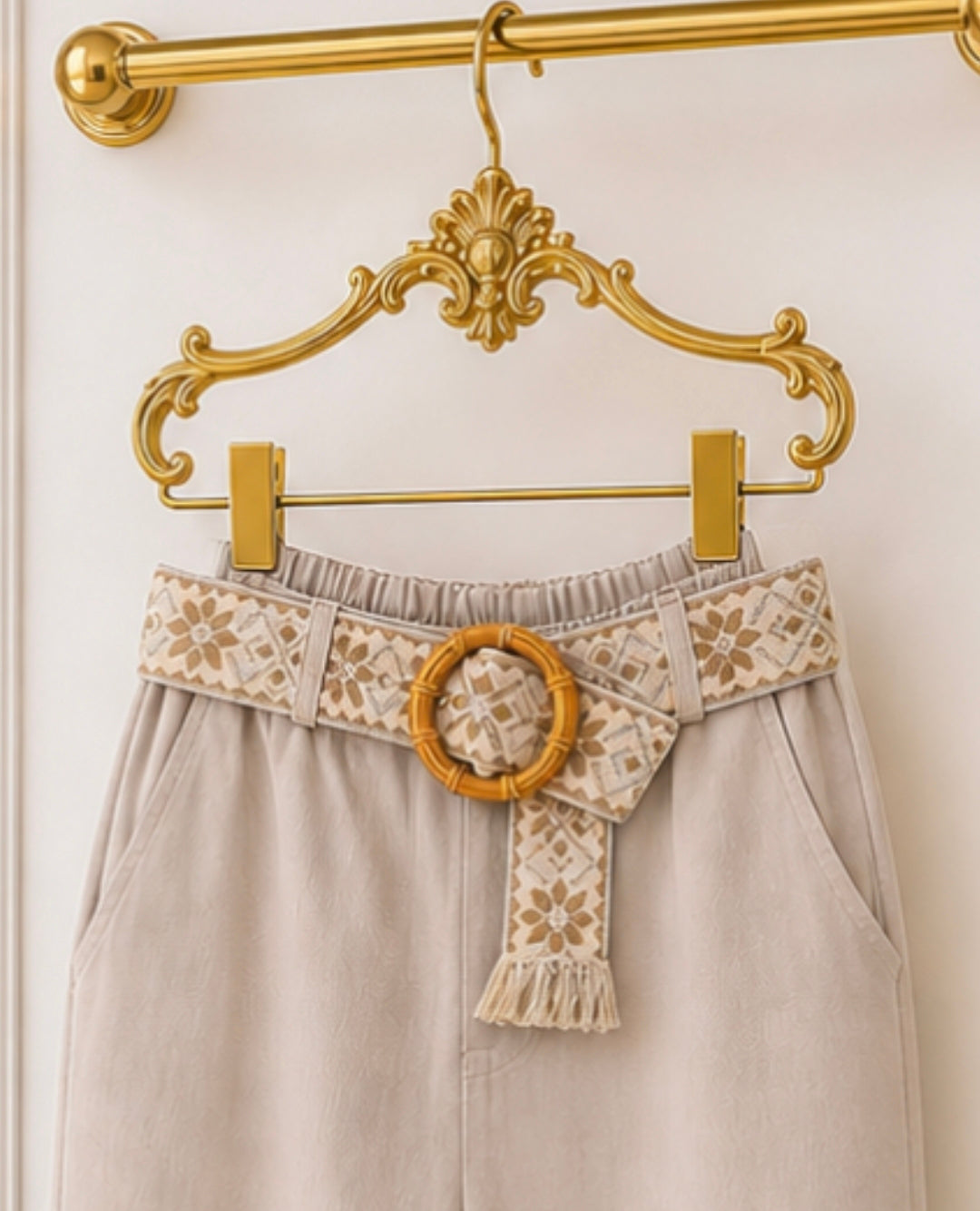 Magic Pants - Straight Leg (One Size - fitting Size 10 up to Size 16) - Beige