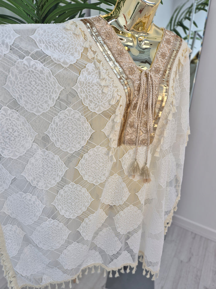 Marbella Tasselled Beach Dress - (choose your Colour) - (One Size - fits up to Size 16)