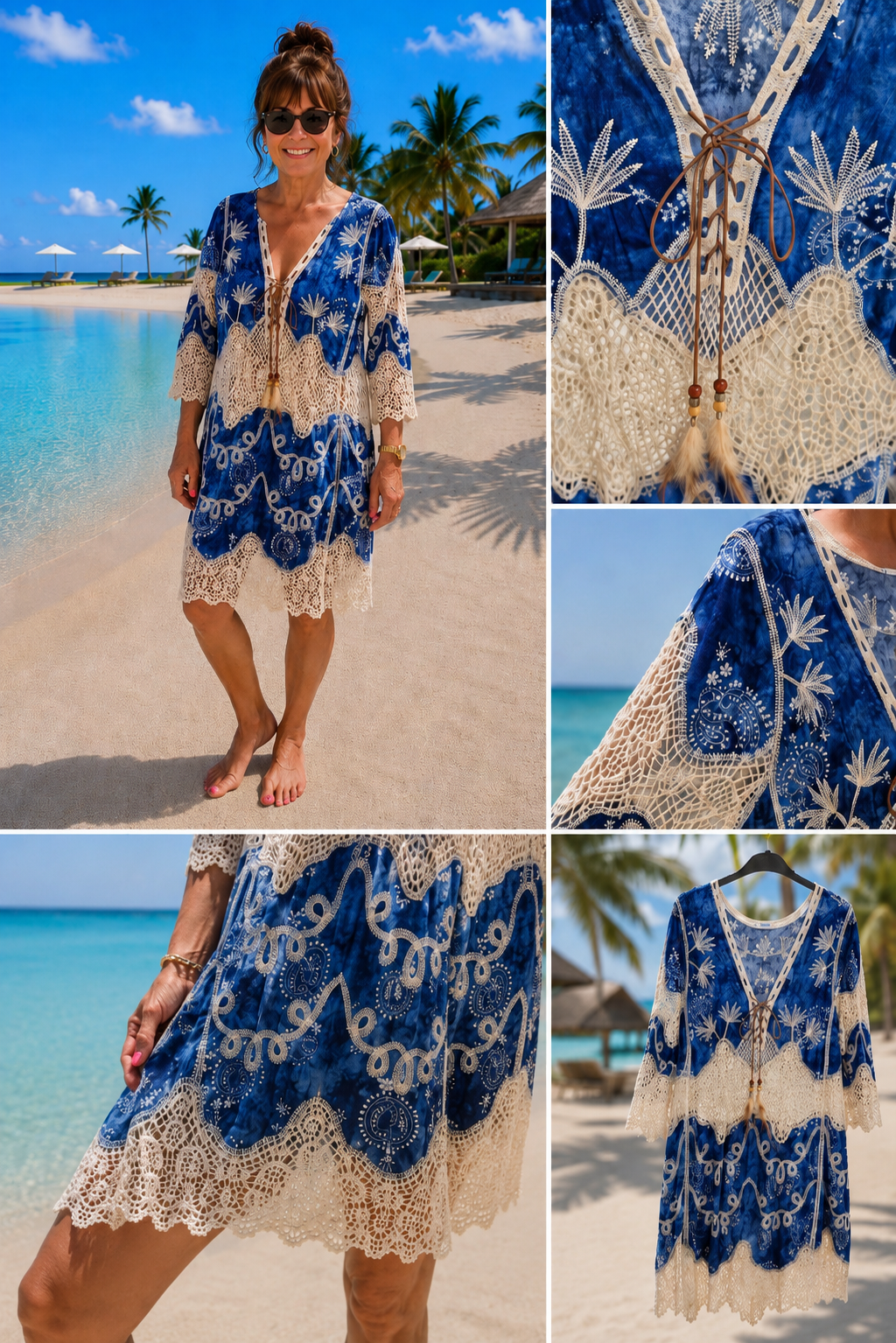 Sardinia Beach Dress - (choose your Size (S/M fits up to Size 16, M/L fits up to Size 18)