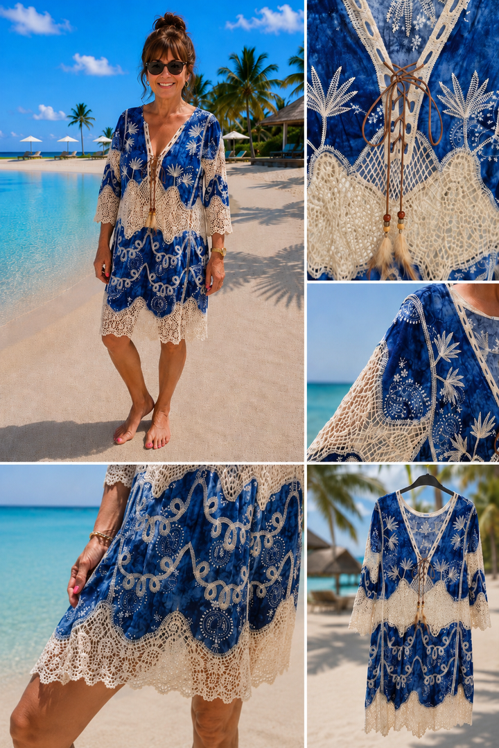 Sardinia Beach Dress - (choose your Size (S/M fits up to Size 16, M/L fits up to Size 18)
