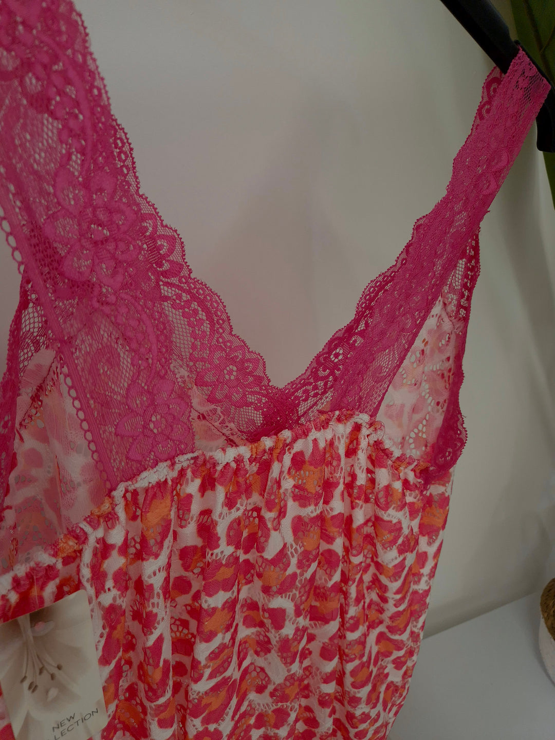 Linzi Lace (Floral) Cami Top (Curvy) - (choose your Colour)