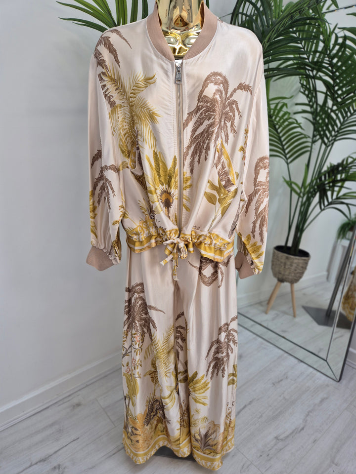 Tropical Two Piece Co-ord Set (Trousers & Jacket) (choose your Colour)