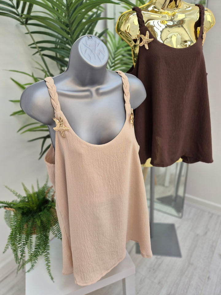 Starfish Plaited Top (choose your Colour)