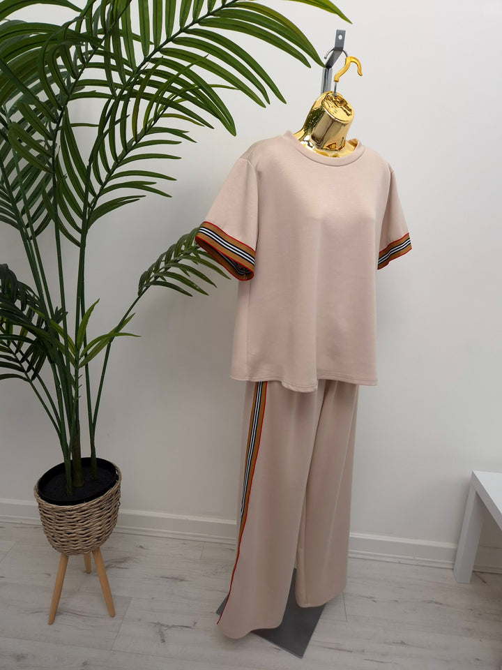 Barbara Co-ord Lounge Suit (2 Piece) - Beige