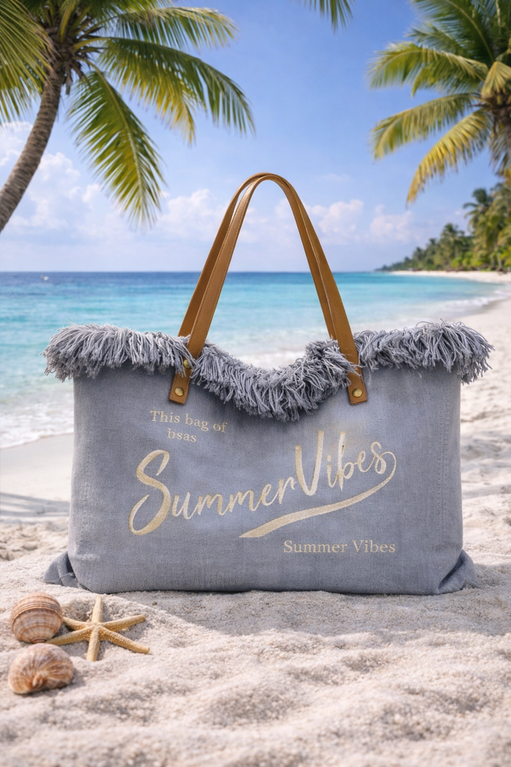 Summer Vibes Beach Bag - (choose your Colour)
