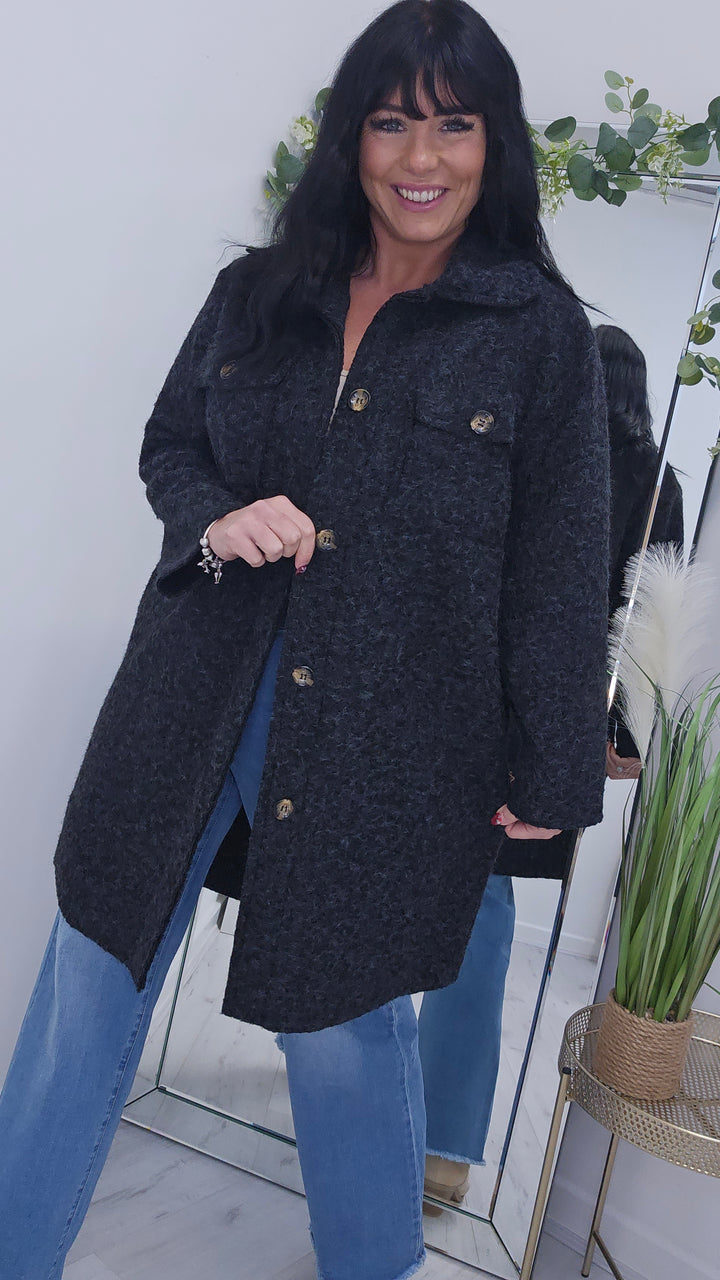 Jessica Longline Shacket - (choose your Colour)
