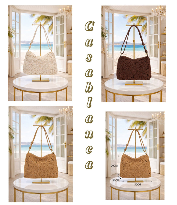 Casablanca Crochet Bag - (choose your colour)