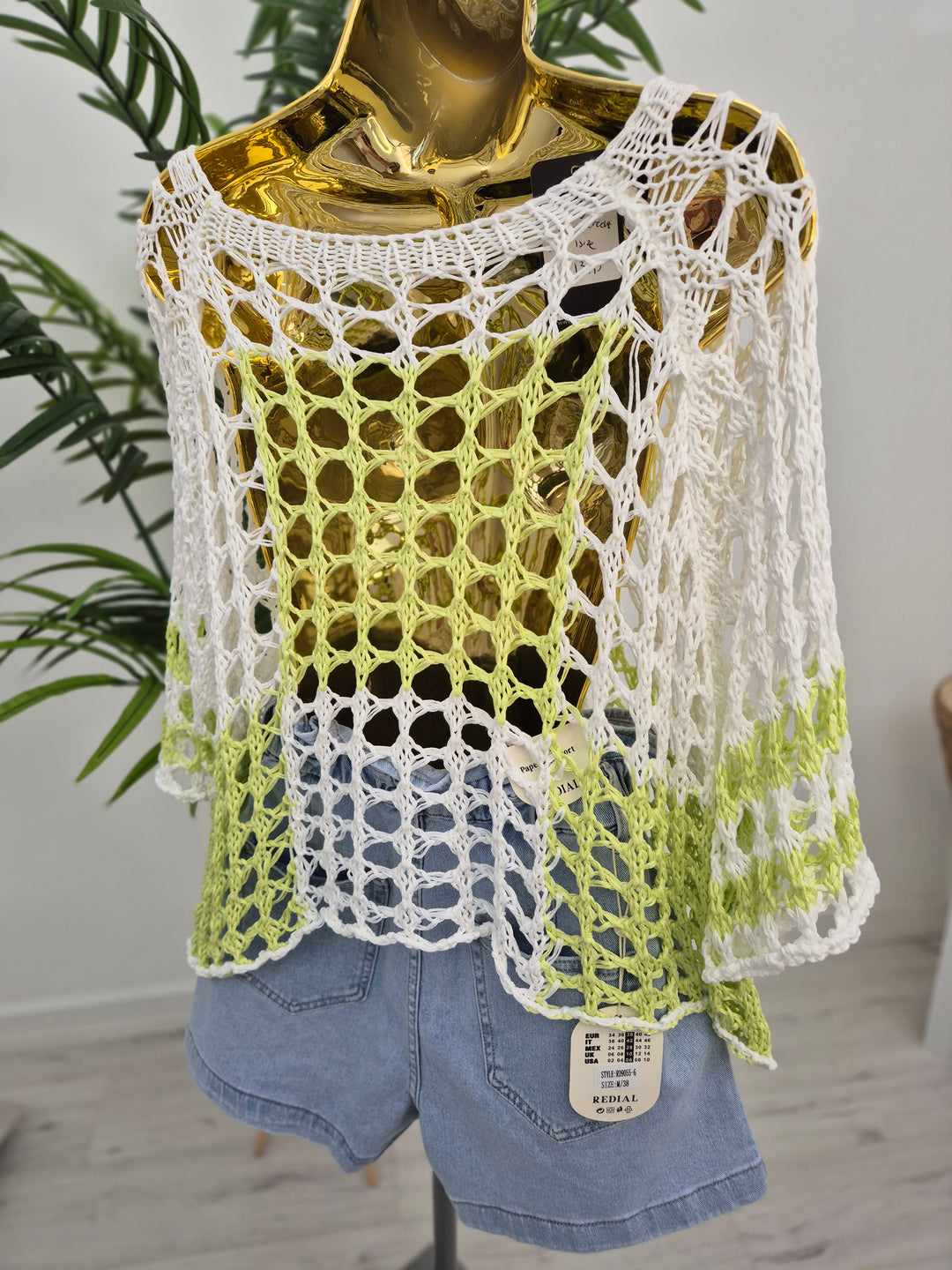 Elizabeth Crochet Top - Lime