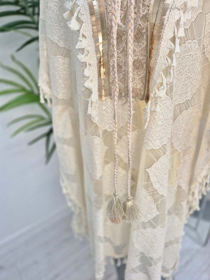 Marbella Tasselled Beach Dress - (choose your Colour) - (One Size - fits up to Size 16)