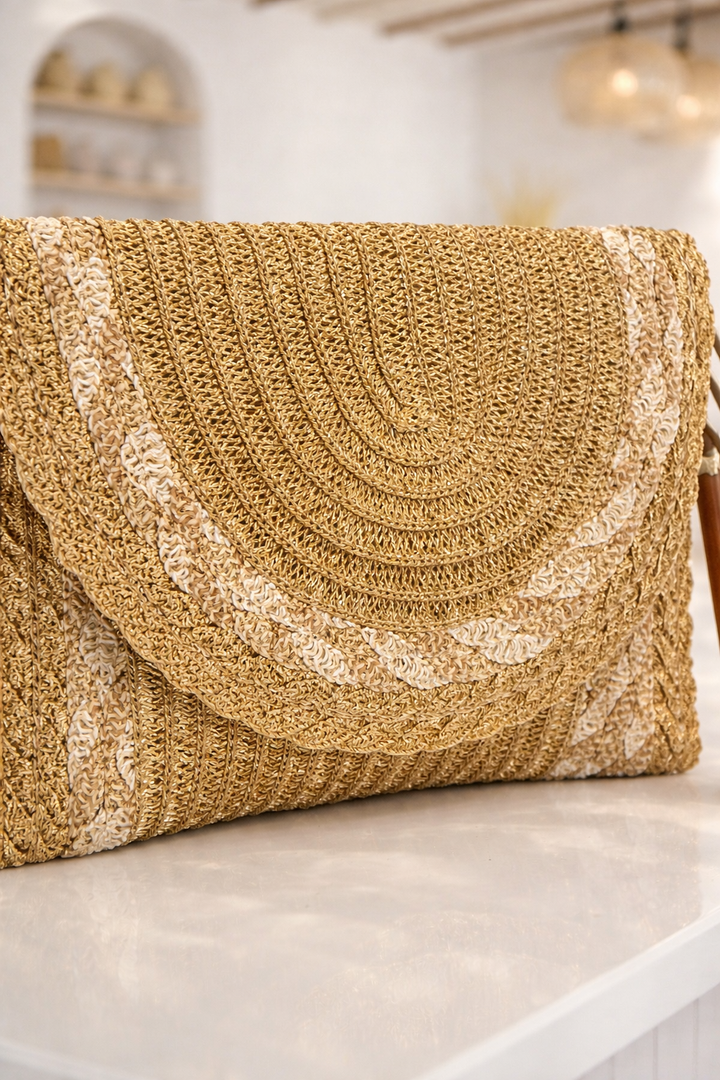 Marbella Clutch/Wristlet - Gold Metallic