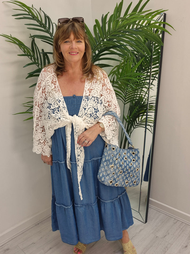 Chambray Maxi Skirt - (choose your Colour) (Curvy)