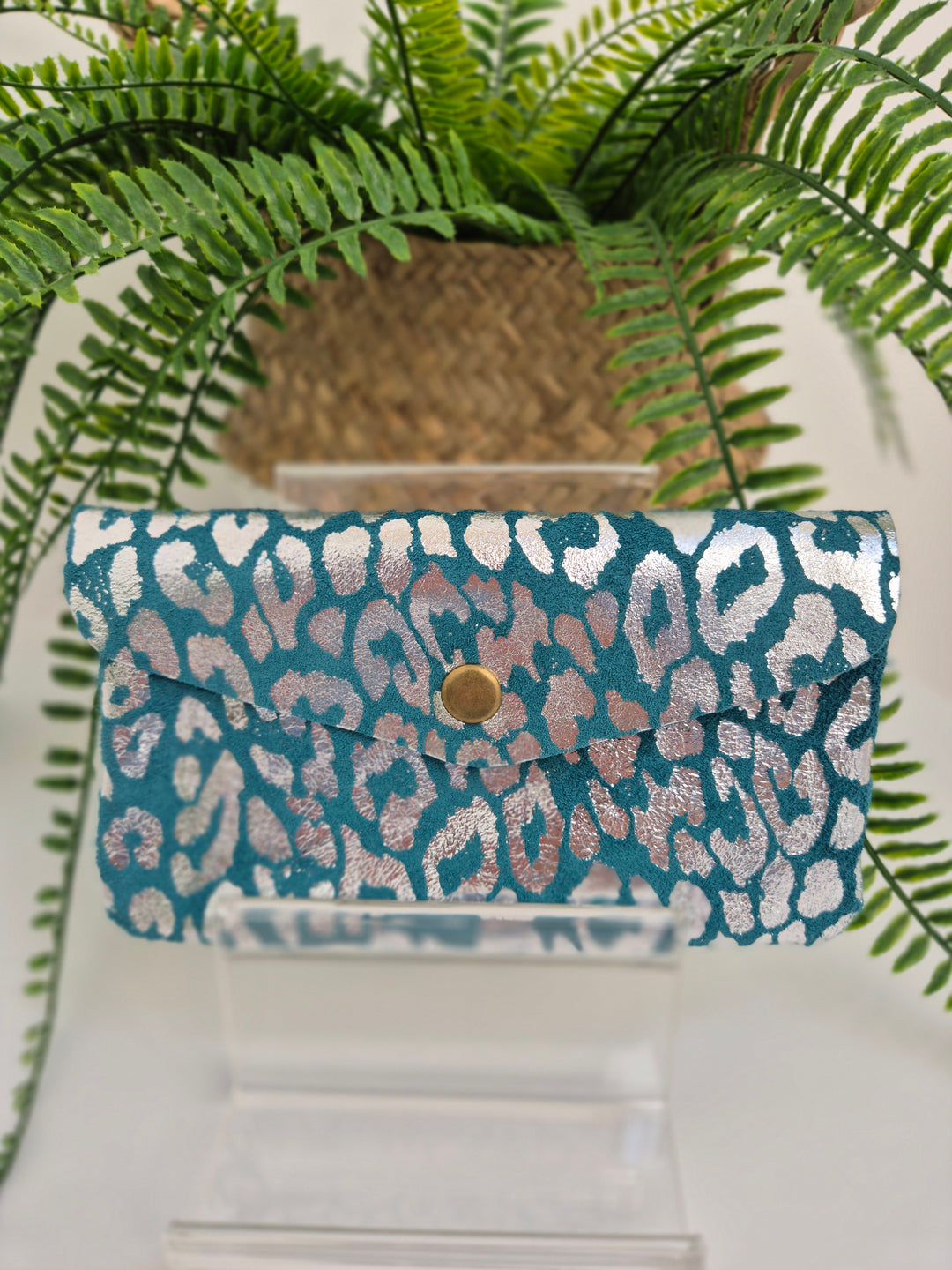 Leather Metallic Purse - (choose your Colour & Size)