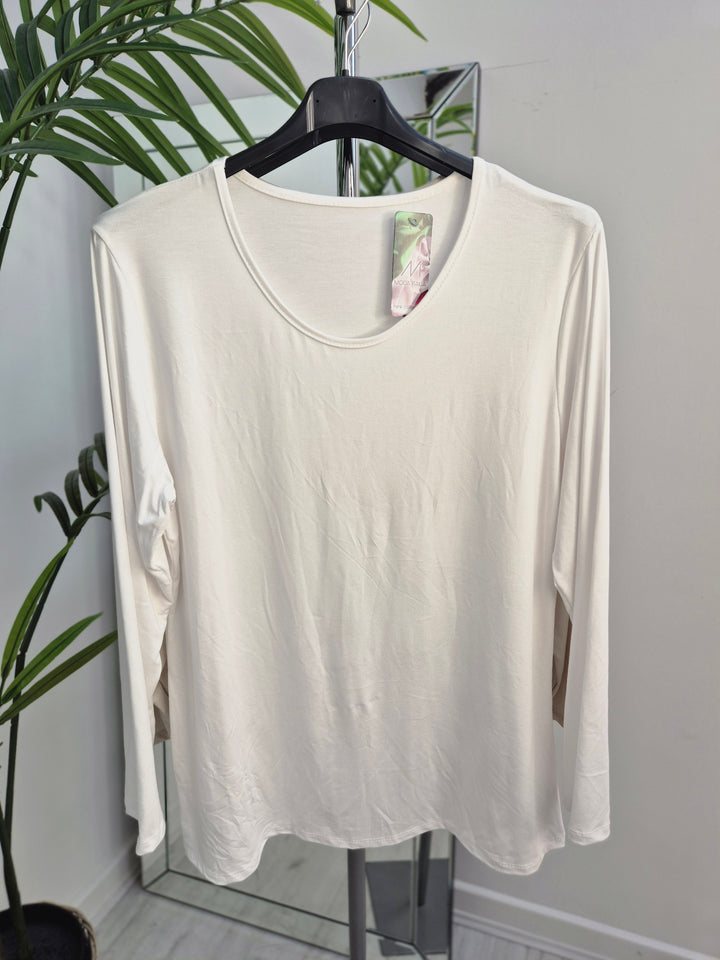 Vanessa Long Sleeve Top - (choose your Colour) - One Size/Curvy fitting from Size 14 to Size 18/20)