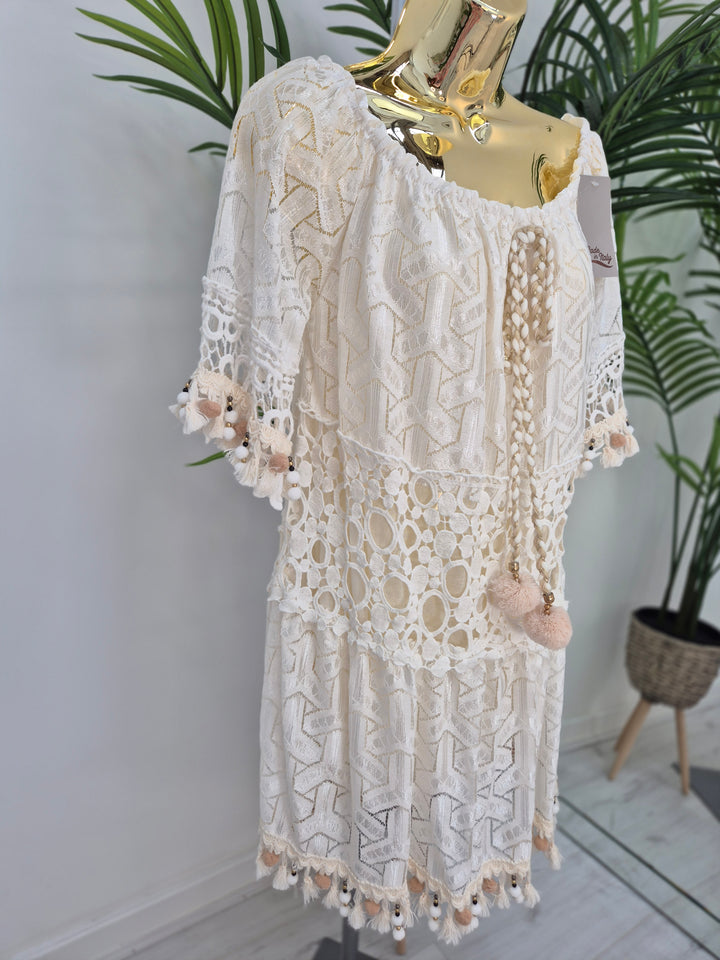 Barbados Bardot Kaftan/Beach Dress - One Size