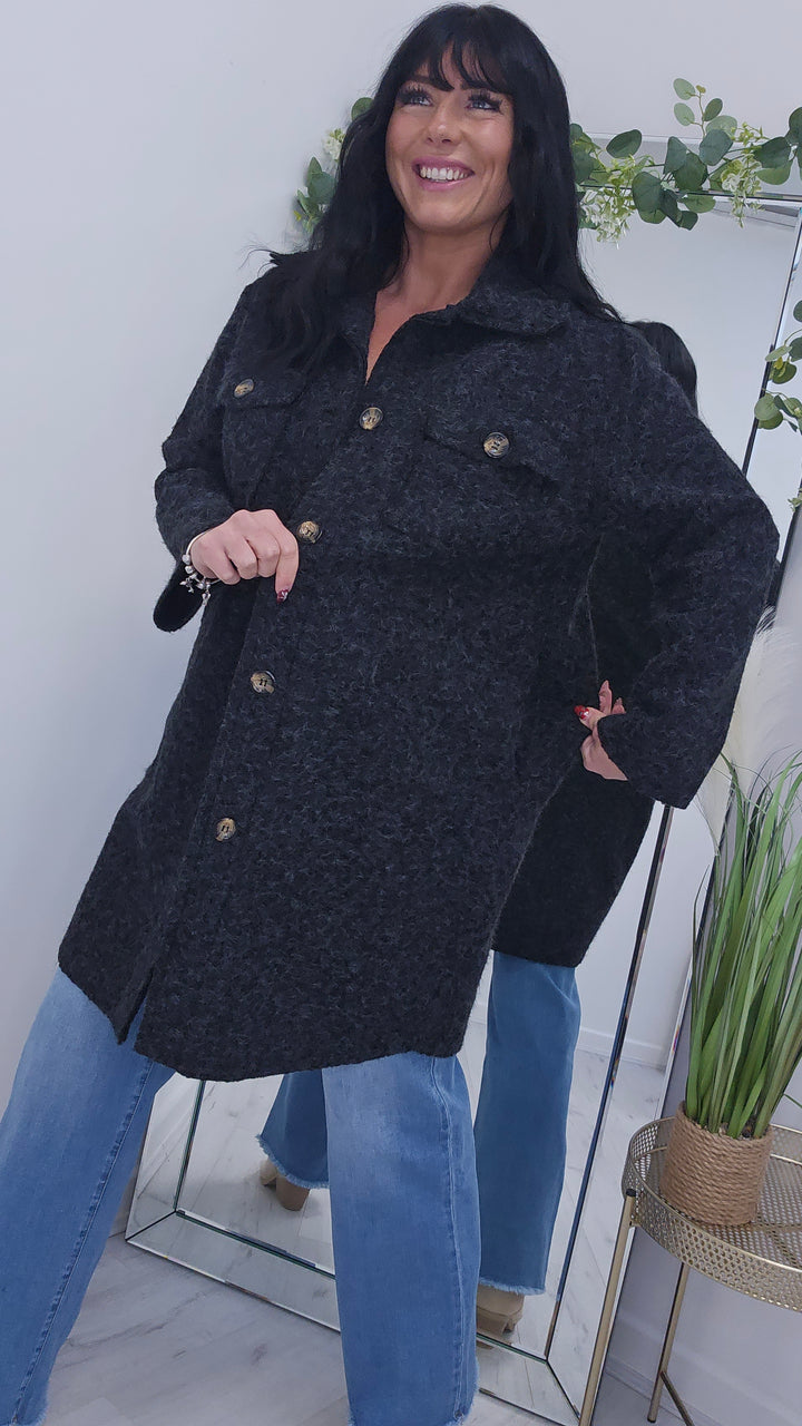 Jessica Longline Shacket - (choose your Colour)