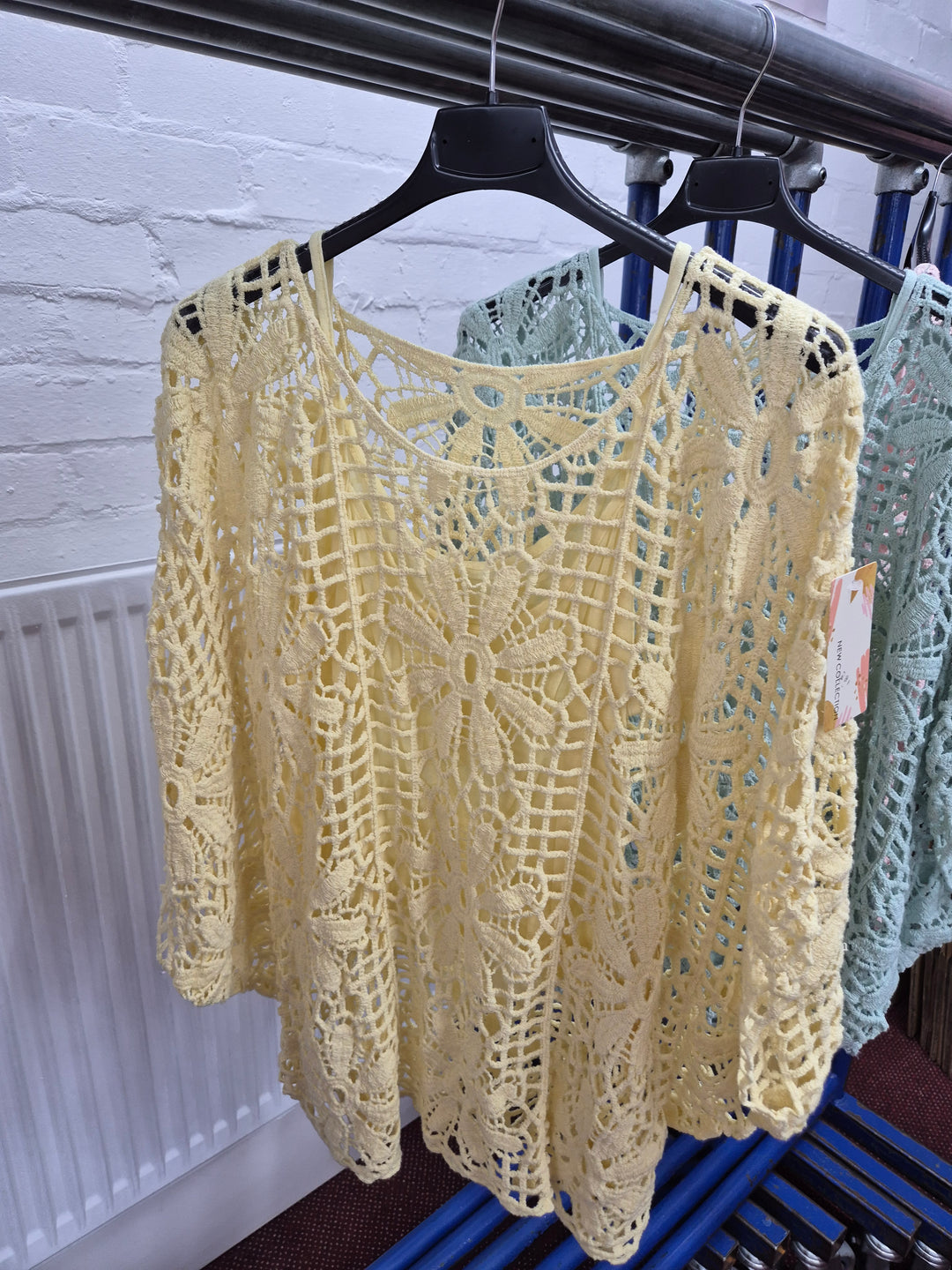 Debbie Crochet Top - (choose your Colour) - (Curvy)