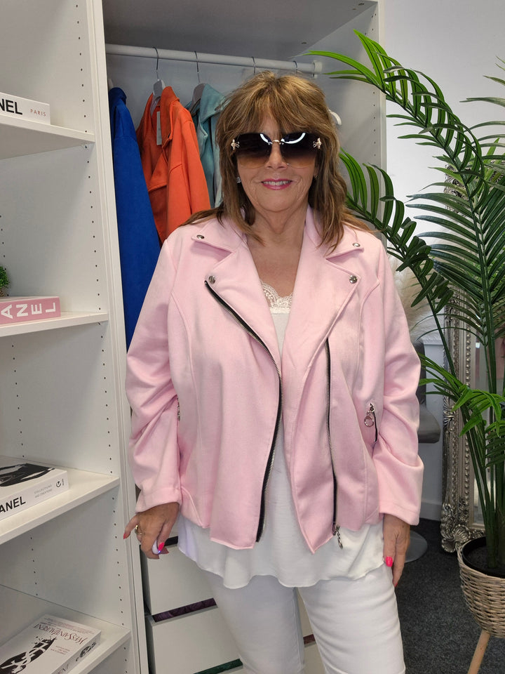 Bella Biker Jacket (choose your Colour) - (Curvy)