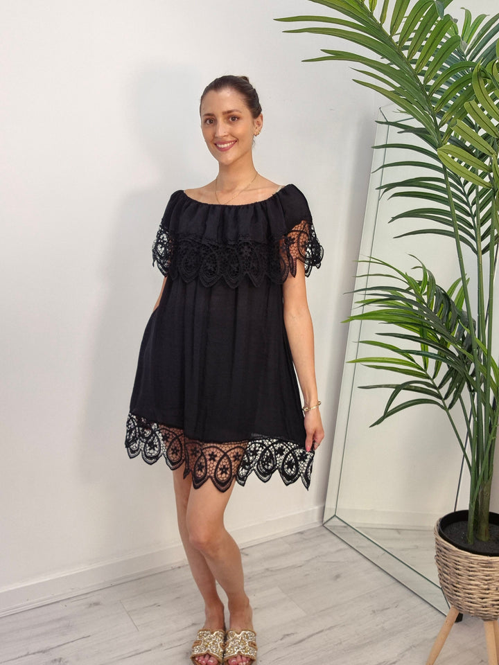 Florence Bardot Beach Dress (choose your Colour)