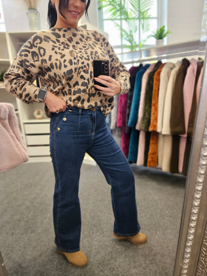 G Smack Wide Leg Jeans - Mid Denim - (choose your Size)