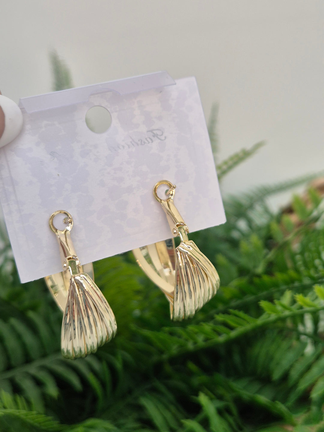 Hoop Earrings - Gold Tone (Pierced)