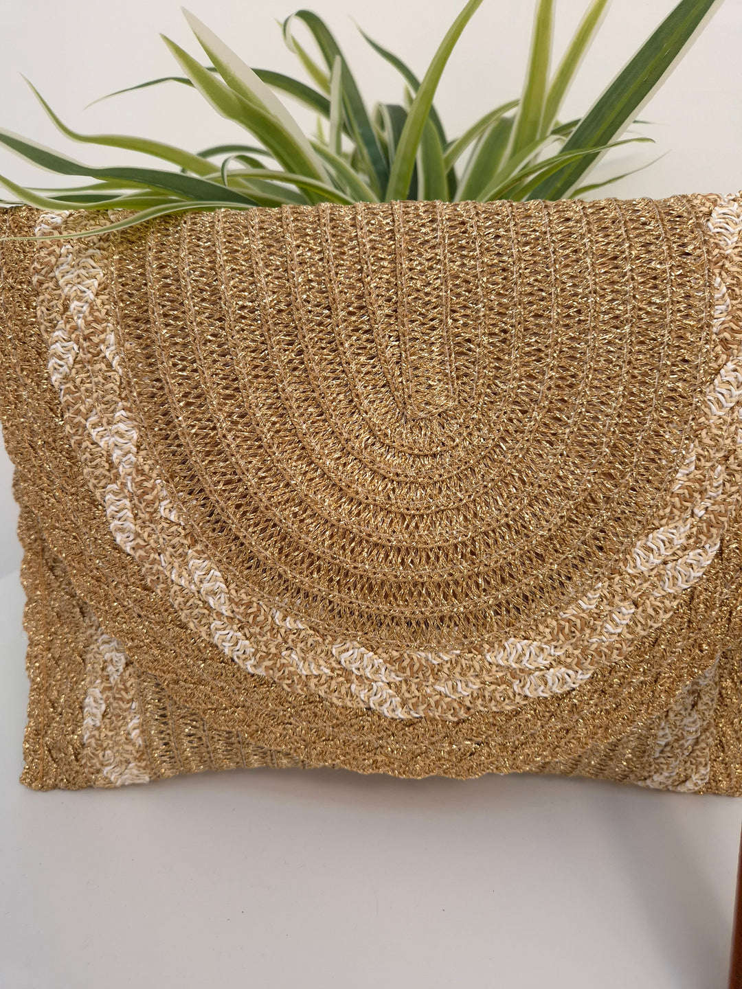 Ibiza Metallic Clutch/Wristlet - Gold Metallic