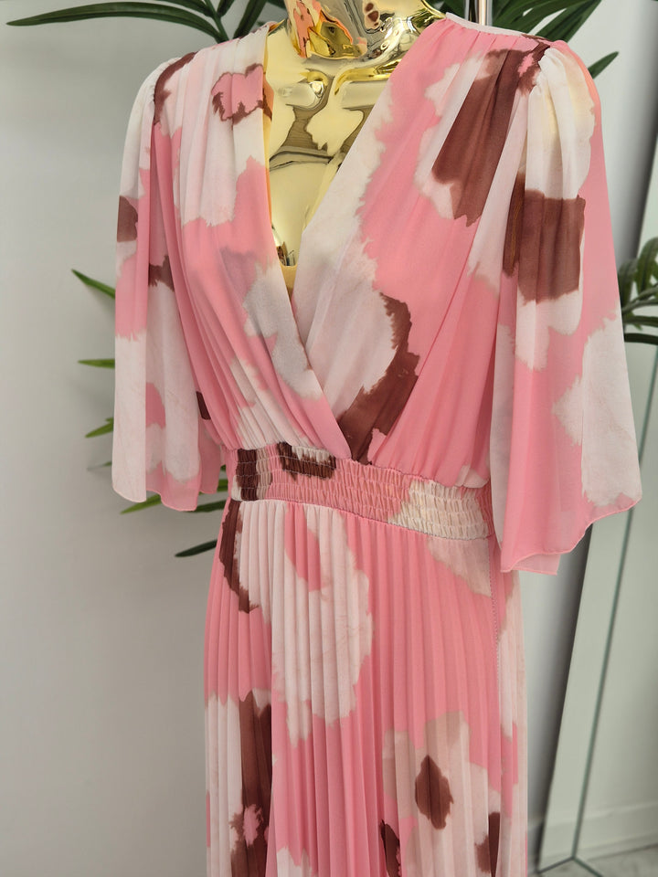 Maisy Moo Pleated Wrap Dress - (choose your Colour) - (One Size fits up to Size 16)